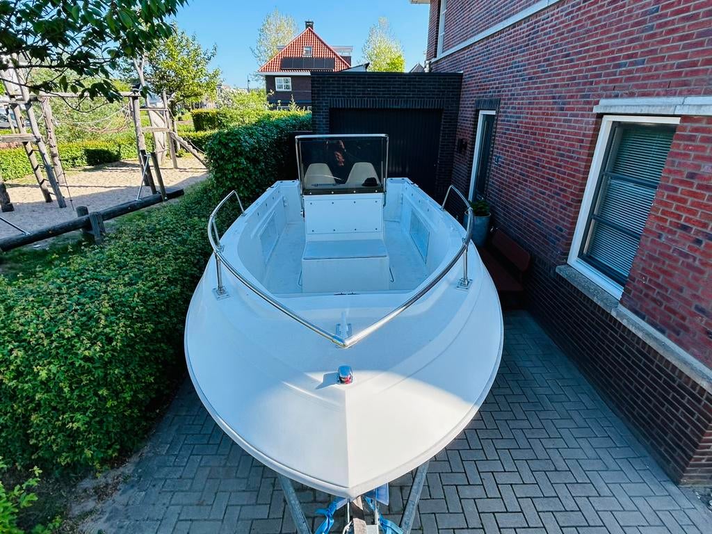 Consoleboot / Tourboot / Visboot - Renken Seamaster 2080, Ophalen, Polyester, Buitenboordmotor