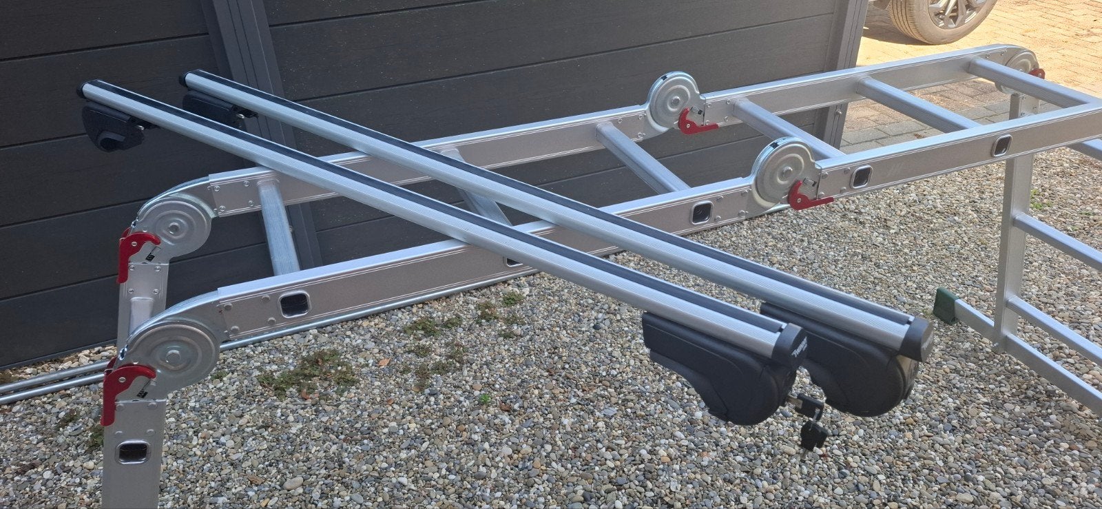 Twinny Load dakdragers Alu Driver U01 - Met open dakreling, Ophalen, Gebruikt