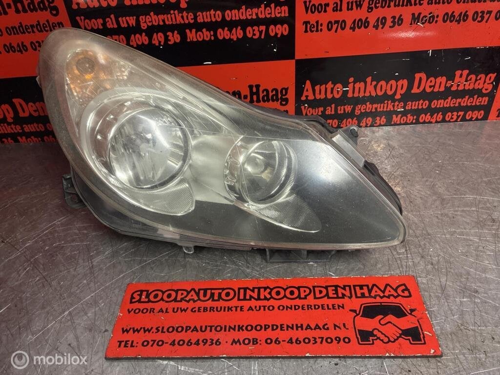Opel Corsa D ('06-'10) Koplamp Rechts | 13217454EH |, Gebruikt, Opel, Ophalen of Verzenden