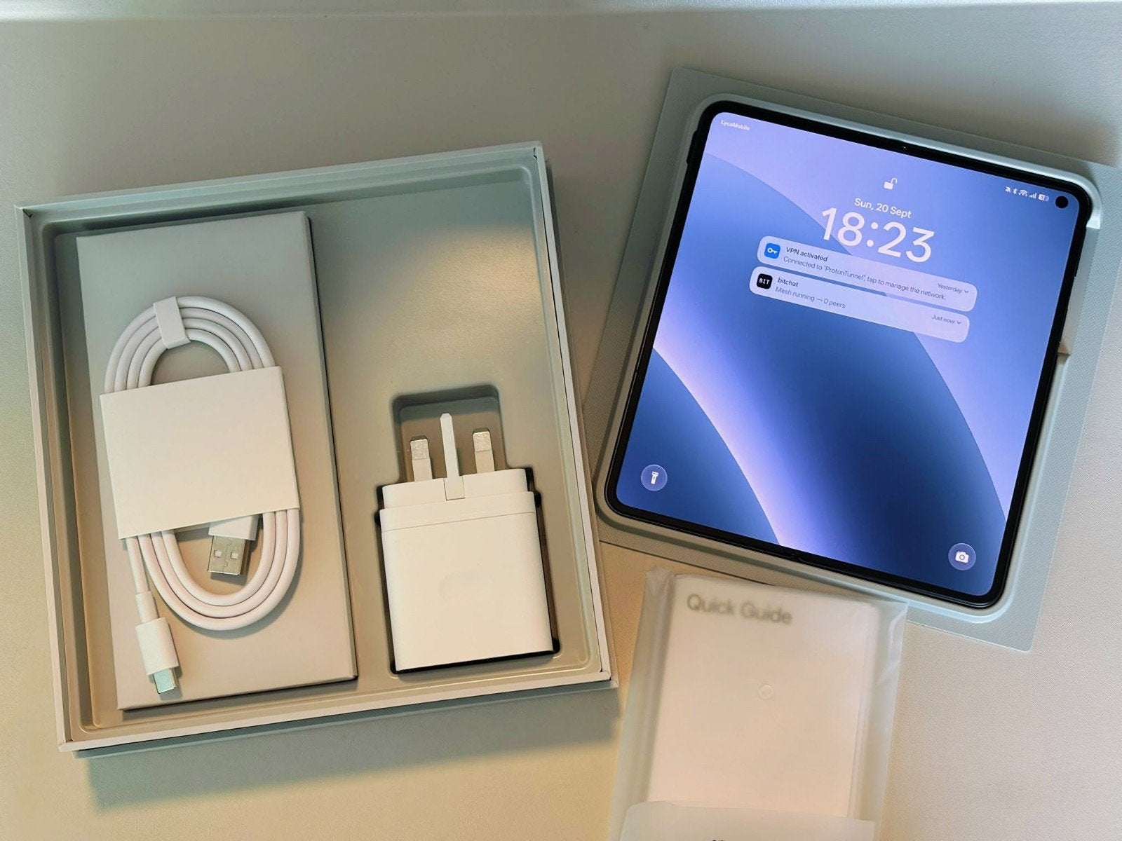 Oppo Find N5 in doos - 512GB m, schermen 100%, Ophalen, Inklapmodel, Zo goed als nieuw, Zonder simlock