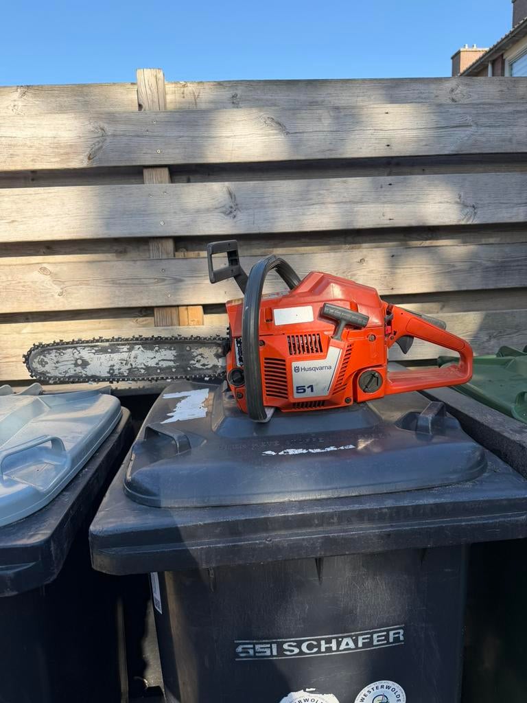 Husqvarna 51 kettingzaag, Ophalen, Gebruikt