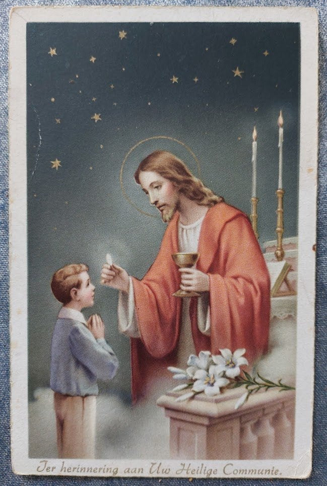 Ansichtkaart: Heilige communie [5629]  [VeAnAn], Verzamelen, Ophalen of Verzenden, 1960 tot 1980, Gelopen, Kinderen