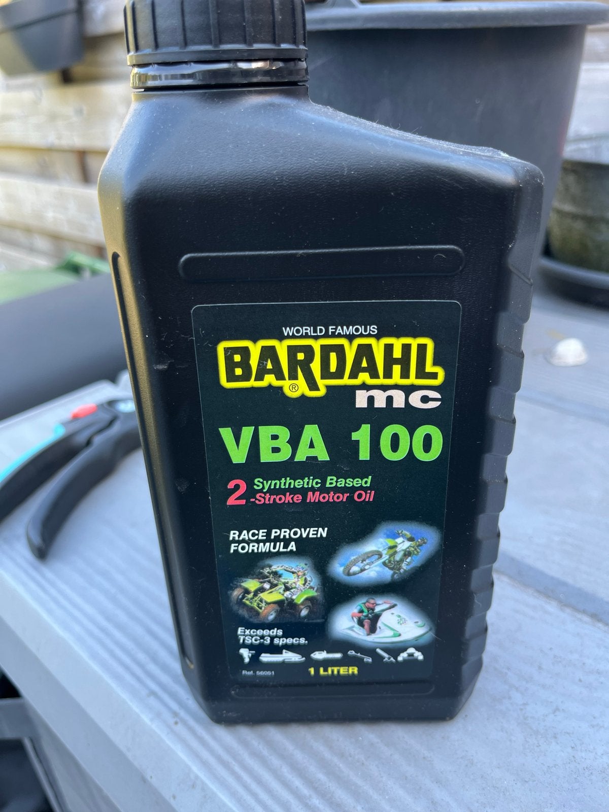 Bardahl VBA 100 2-takt motorolie - 1 liter, Ophalen