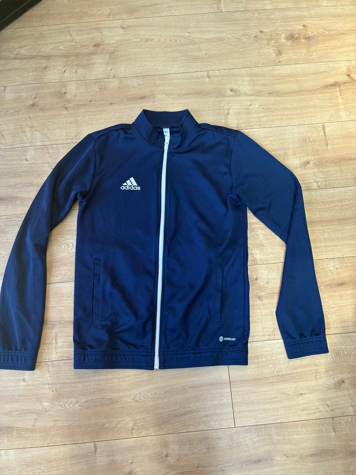 Adidas Aeroready Trainingsjack Donkerblauw Maat S, Ophalen, Blauw, Zo goed als nieuw, Voetbal