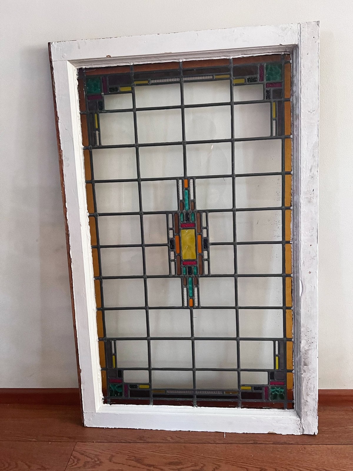 Glas in Lood, Ophalen, Gevelraam of Ruit, Gebruikt, Glas in lood