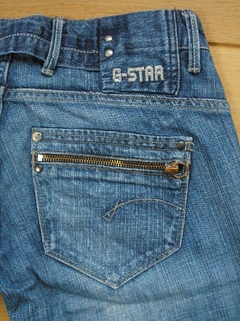 G-STAR spijkerbroek CORVET STRAIGHT WMN maat 26 x 30 - zgan, Blauw, Ophalen of Verzenden, W27 (confectie 34) of kleiner, G-STAR RAW