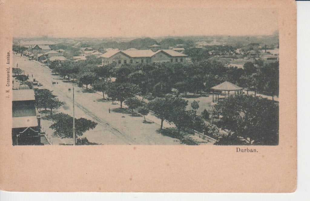 D099 ansichtkaart jaren 20 Durban Zuid Afrika z/w, Ophalen of Verzenden, 1920 tot 1940, Ongelopen, Buiten Europa