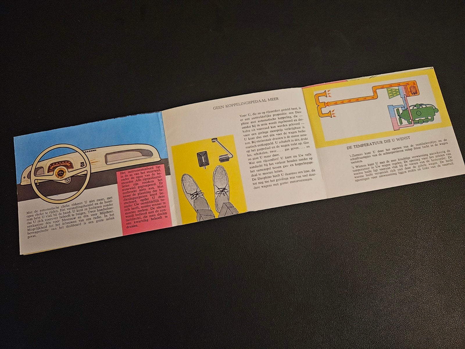 Brochure Renault Dauphine, Boeken, Ophalen of Verzenden, Zo goed als nieuw, Renault