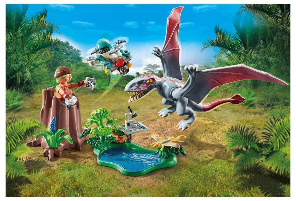 PLAYMOBIL Dino 71525 Observatiepost Dimorphodon 49 delig, Complete set, Overige typen, Nieuw, Ophalen of Verzenden
