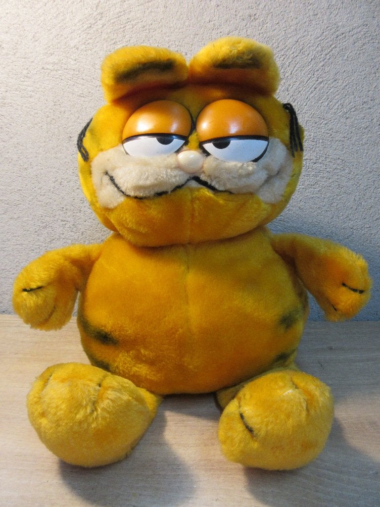 Vintage Garfield pluche pop, Ophalen of Verzenden, Garfield, Gebruikt, Overige typen