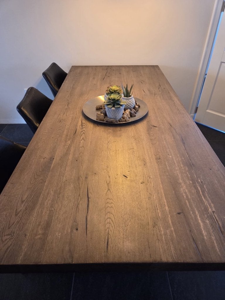 Tafel, Huis en Inrichting, Ophalen, Gebruikt, 100 tot 150 cm, 200 cm of meer