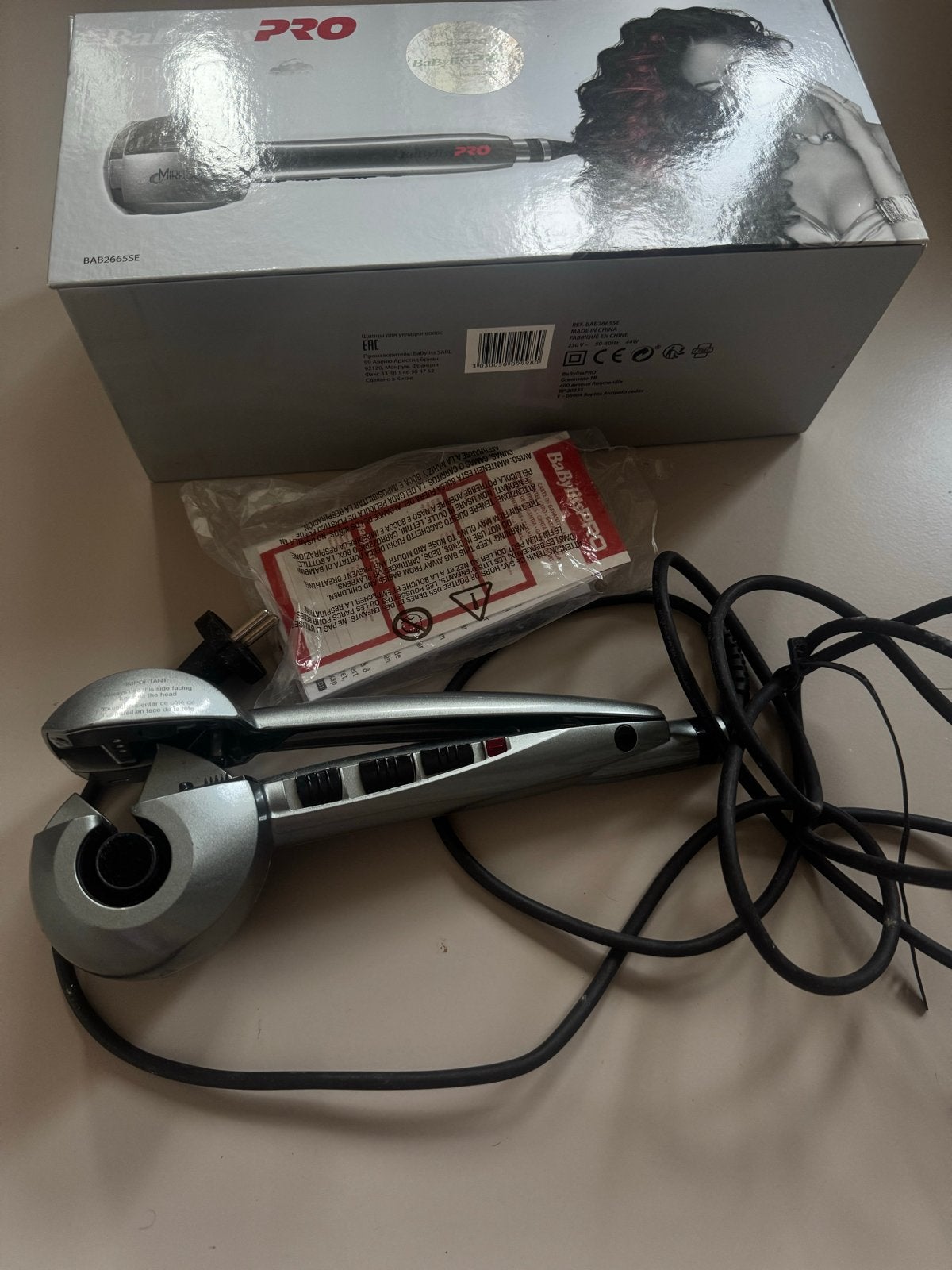 BaBylissPRO MiraCurl SteamTech Automatische Krultang, Ophalen of Verzenden, Zo goed als nieuw, Haarverzorging