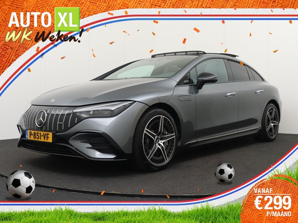 Mercedes-Benz EQE AMG 43 4MATIC 91kWh Pano-dak Hyper-Scherm, Automaat, Gebruikt, 124 €/maand, Metallic lak