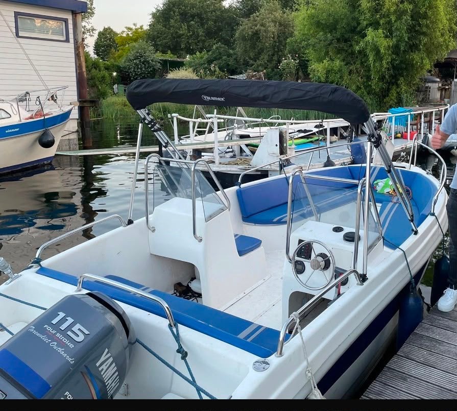 Topcraft 5,5m ruim stoer en betrouwbaar krachtige 115pk., Gebruikt, 70 tot 120 pk, Ophalen of Verzenden, Topcraft