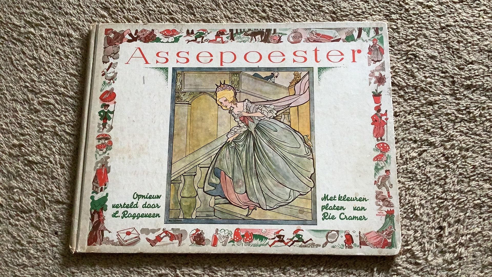 Assepoester. L. Roggeveen / Rie Cramer, Antiek en Kunst, Antiek | Boeken en Bijbels, Ophalen of Verzenden