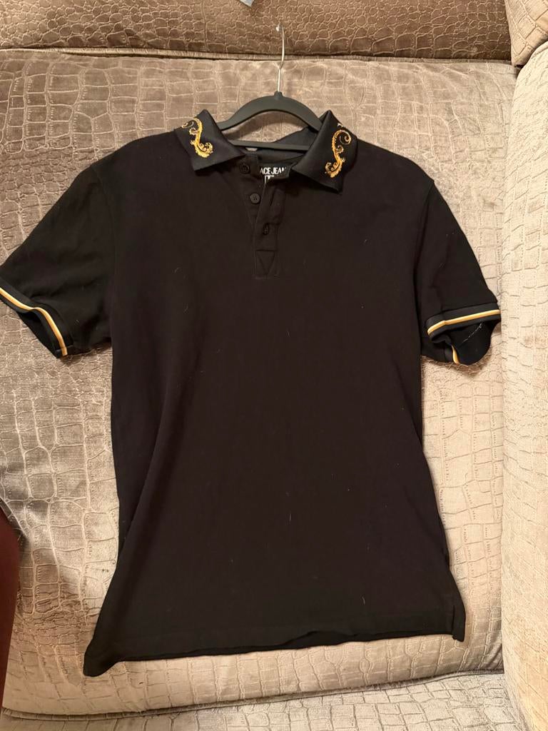 Versace Jeans Couture Polo Shirt Zwart Maat S Origineel, Ophalen of Verzenden, Zo goed als nieuw, Maat 46 (S) of kleiner, Zwart