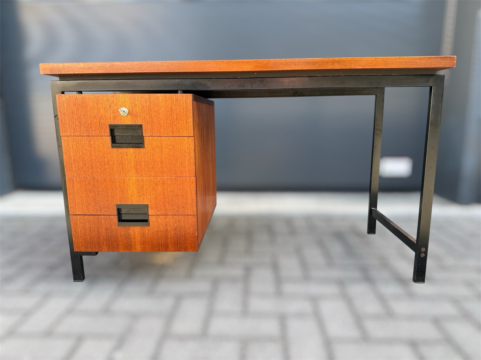 Vintage Pastoe Bureau met Lades - Jaren '60 Design, Ophalen, Gebruikt, 120 cm, Gijpsvintage