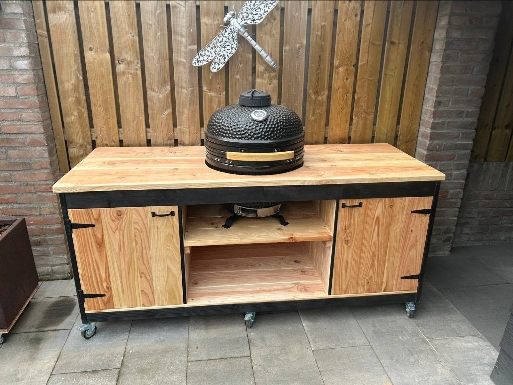bbq meubel,kamado,egg,grill guru,weber,urban,bastard,bbq, Tuin en Terras, Houtskoolbarbecues, Ophalen, Nieuw