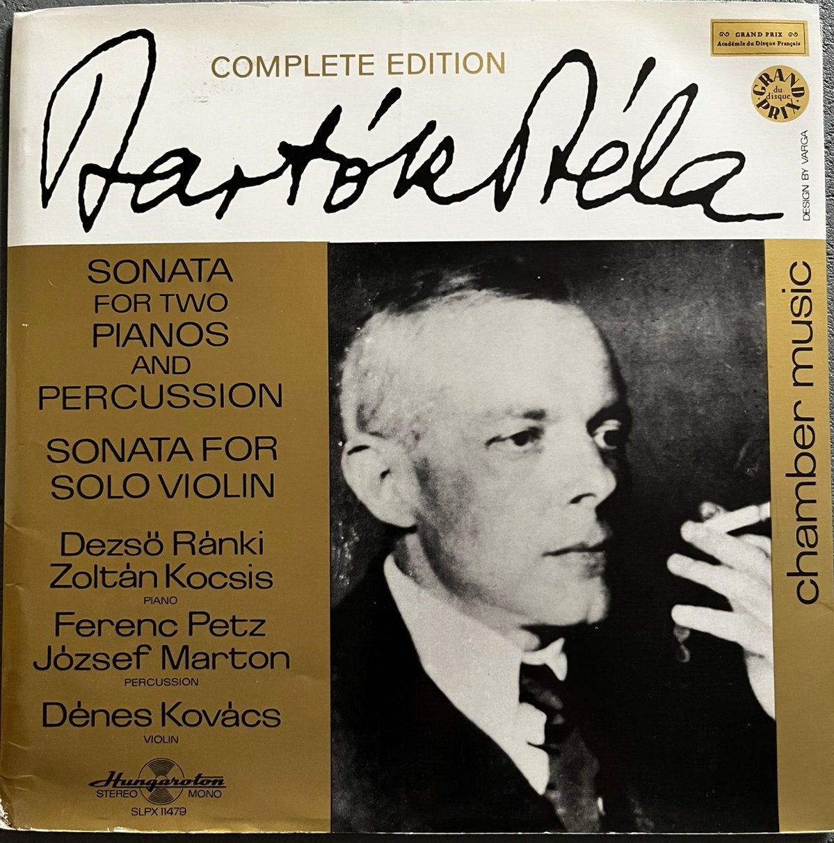 lp klassiek elpee vinyl Bartok Sonata percussion violin, Cd's en Dvd's, Vinyl | Klassiek, Ophalen, Overige typen, Zo goed als nieuw