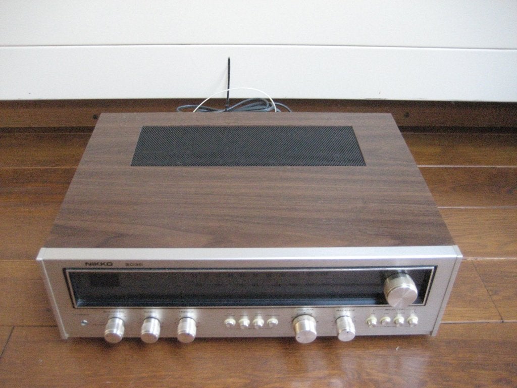 Nikko versterker hout chrome vintage nieuwstaat, Audio, Tv en Foto, Ophalen of Verzenden, Zo goed als nieuw, 60 tot 120 watt, Overige merken
