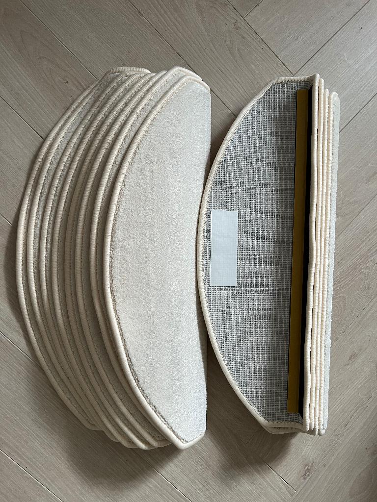 Trapmatten 13x kleur lichtbeige., Crème, Overige typen, Nieuw, Ophalen of Verzenden
