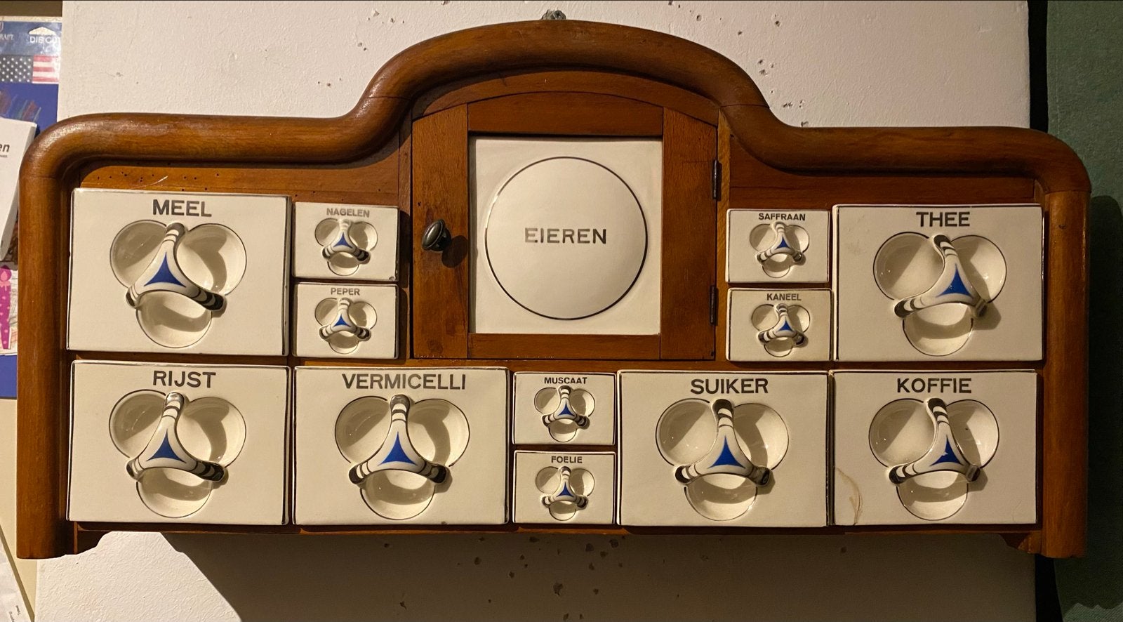 Antiek Art Deco Kruidenkastje/Grutterskastje, Ophalen
