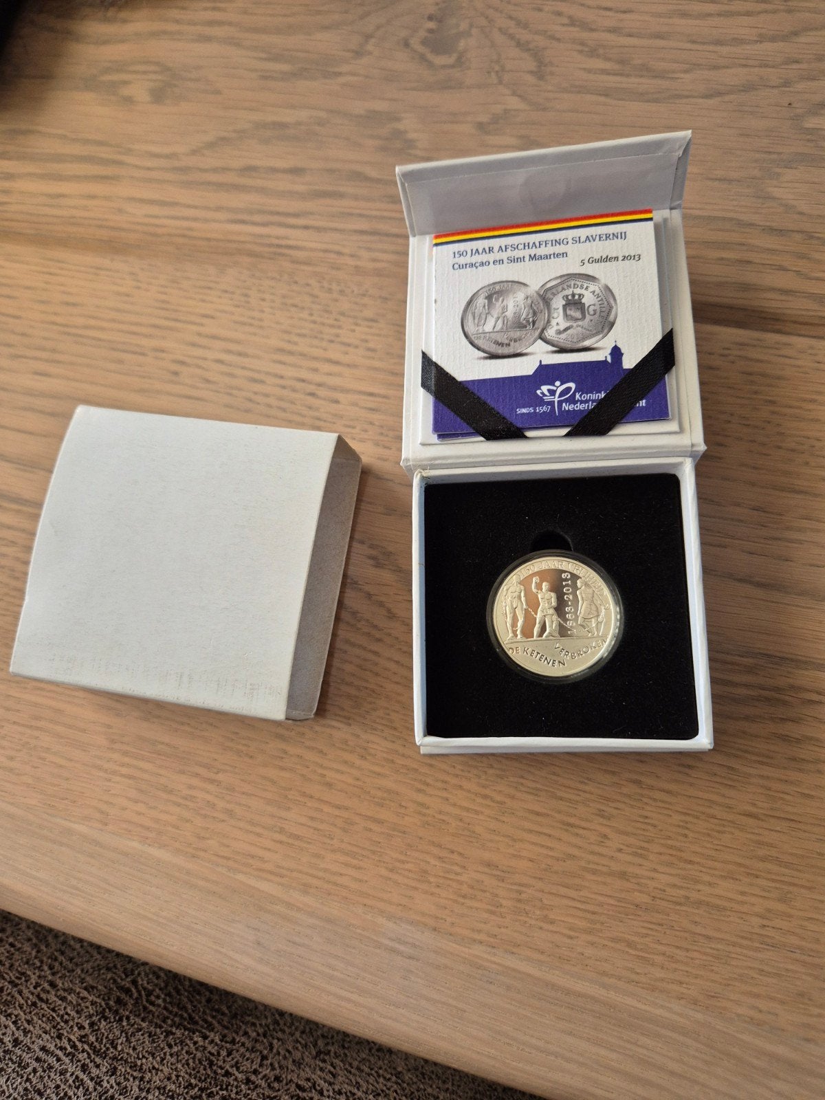 5 gulden zilver 2013 curacao proof, Postzegels en Munten, Ophalen of Verzenden, Koningin Beatrix, Zilver