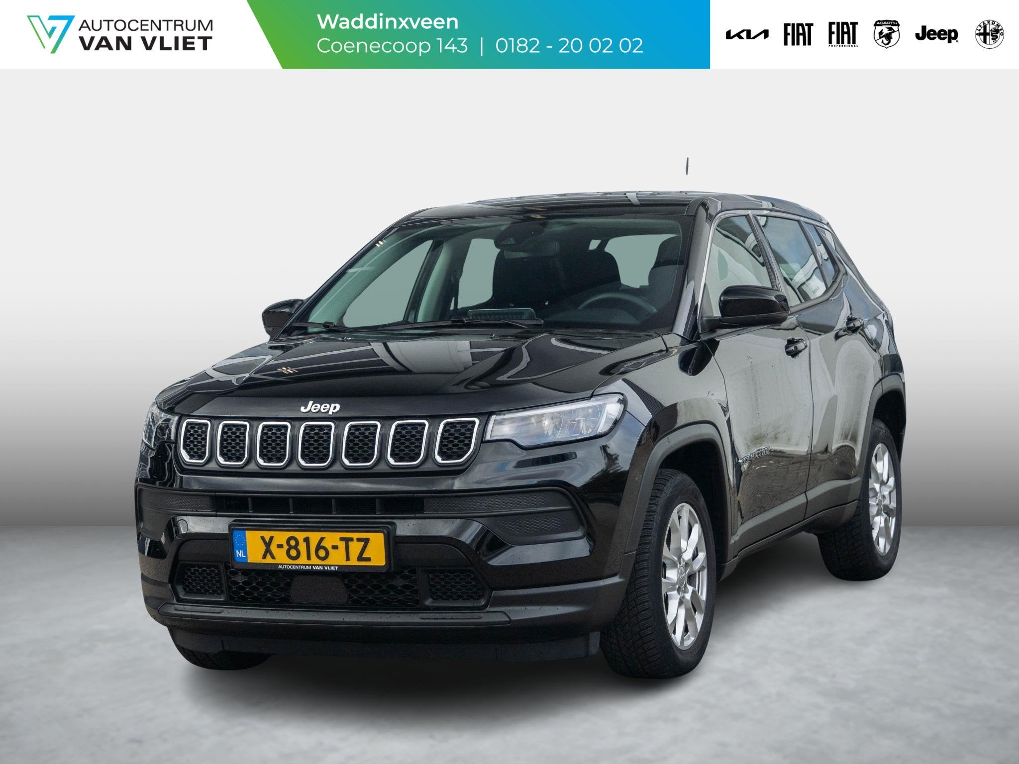 Jeep Compass 1.5T e-Hybrid Longitude | Clima | Cruise | Came, Auto's, 12 maanden, Stof, Gebruikt, Euro 6