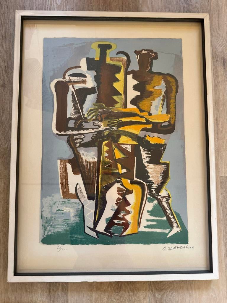 Originele zeefdruk Ossip Zadkine - Genummerd en gesigneerd, Ophalen of Verzenden