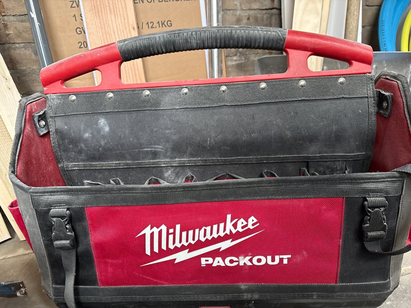 Milwaukee PACKOUT gereedschapstas - Zo goed als nieuw, Doe-het-zelf en Verbouw, Ophalen of Verzenden, Zo goed als nieuw