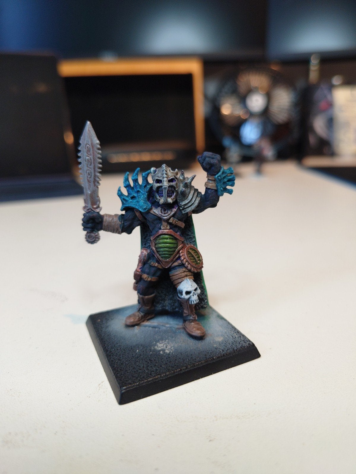 Citadel Miniatures 1980s Chaos Warrior "Harrowhound" C35, Hobby en Vrije tijd, Gebruikt, Figuurtje(s), Warhammer, Ophalen of Verzenden