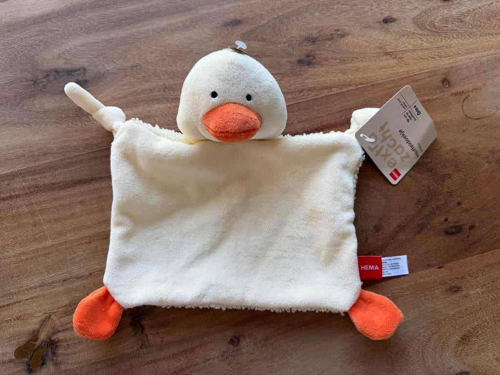 Hema nieuw knuffeldoekje eend met kaartje, Ophalen, Nieuw, Overige typen