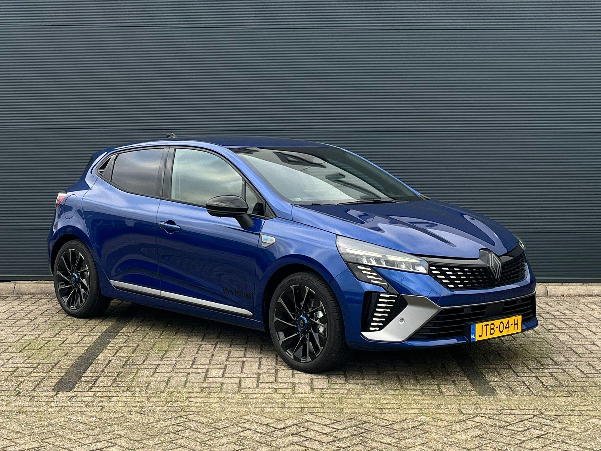 Renault Clio 1.6 E-Tech Full Hybrid Esprit Alpine 145PK | Ad, Auto's, Dealer onderhouden, Euro 6, Blauw, Leder en Stof