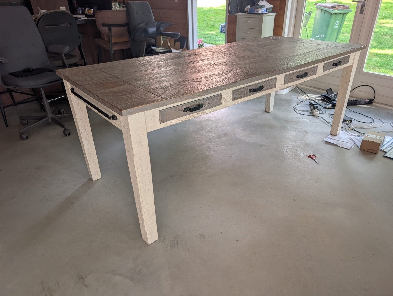 riviera maison eettafel 0.90 x 2.10, Huis en Inrichting, Tafels | Eettafels, Ophalen, 200 cm of meer, 50 tot 100 cm, Zo goed als nieuw