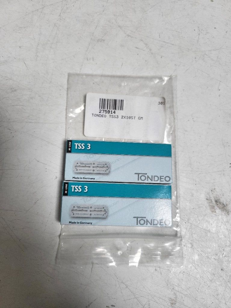 Tondeo TSS-3 Mesjes 10 pakjes (Nieuw), Ophalen of Verzenden, Nieuw, Gehele gezicht, Verzorging
