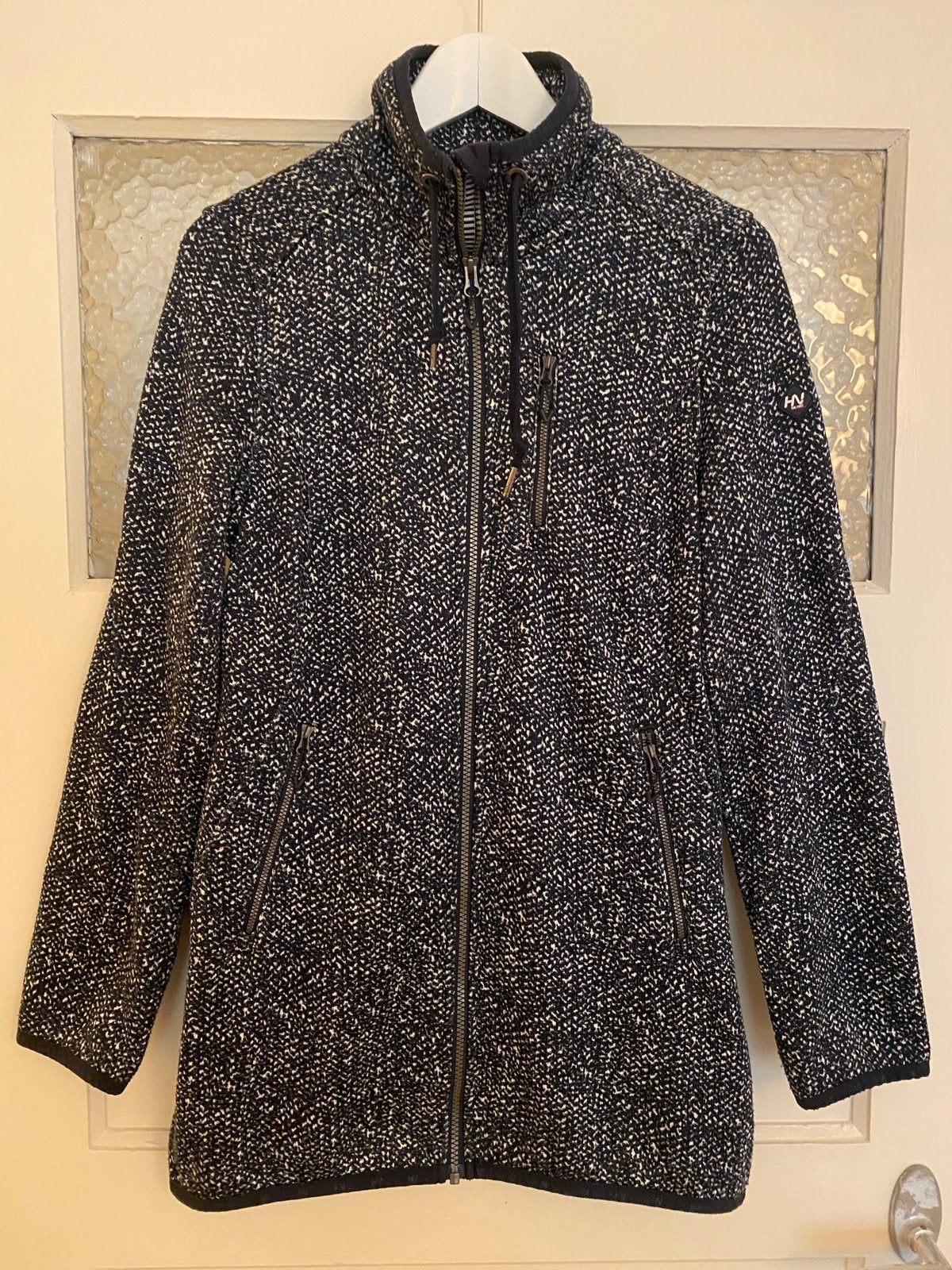 ANWB  Human Nature vest donkerblauw-wit gemêleerd maat L, Ophalen of Verzenden, Zo goed als nieuw, Maat 42/44 (L), Blauw