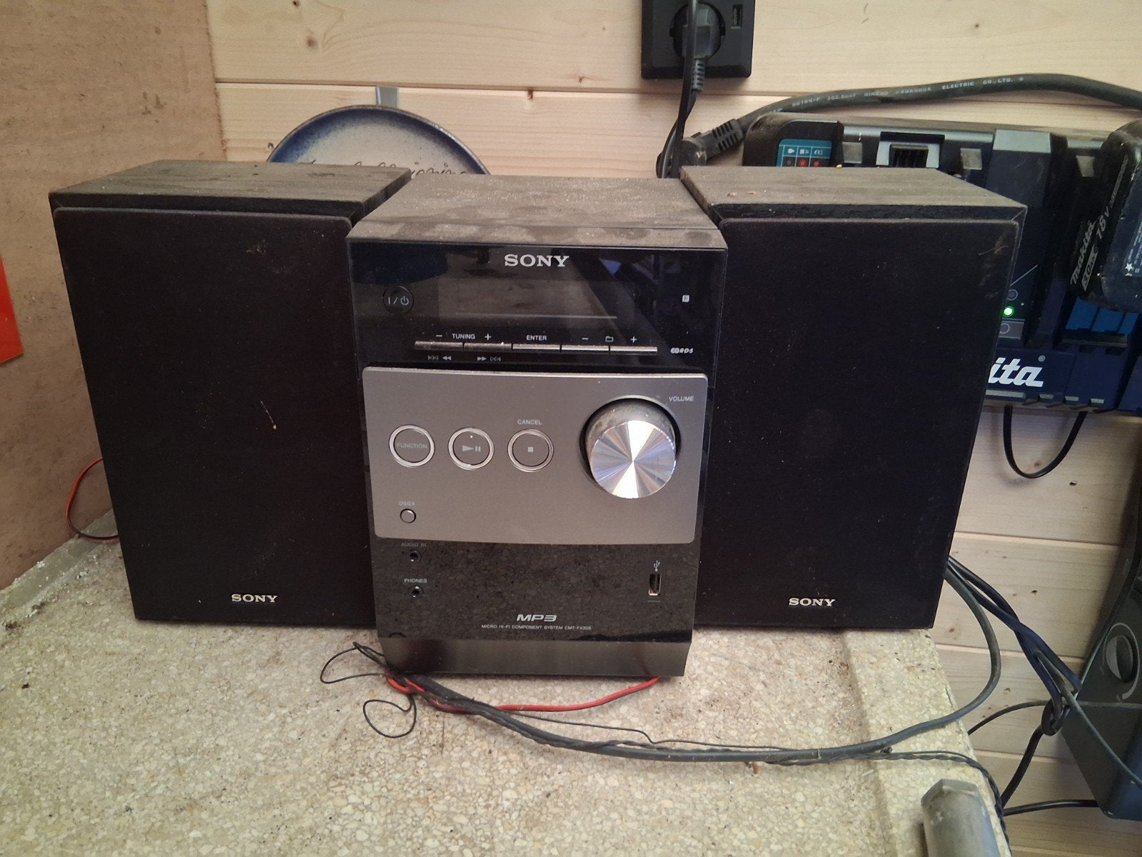 stereo set, Ophalen