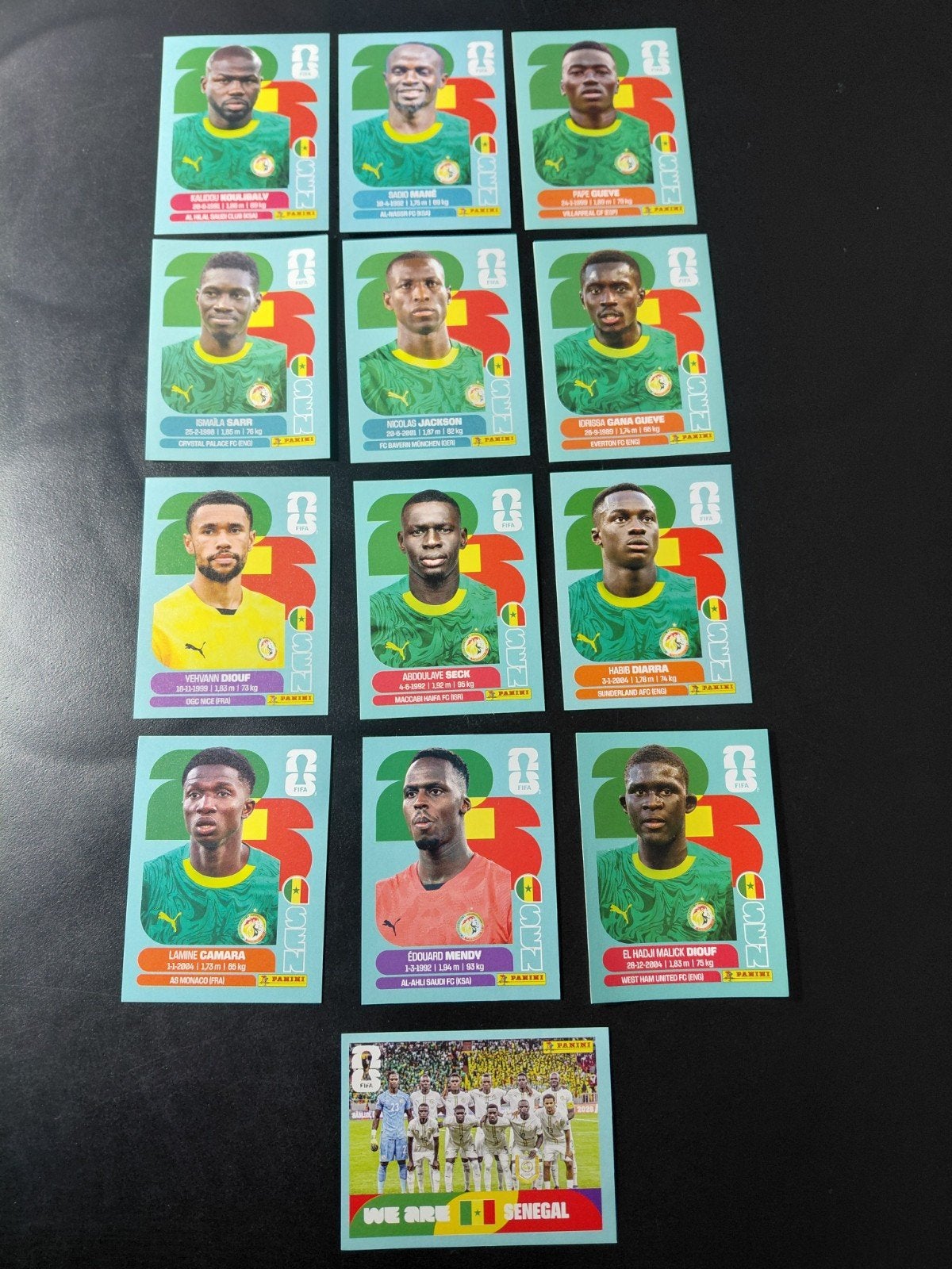 Senegal (panini wk 2026 stickers) sadio mane, Ophalen of Verzenden, Nieuw, Buitenlandse clubs, Poster, Plaatje of Sticker