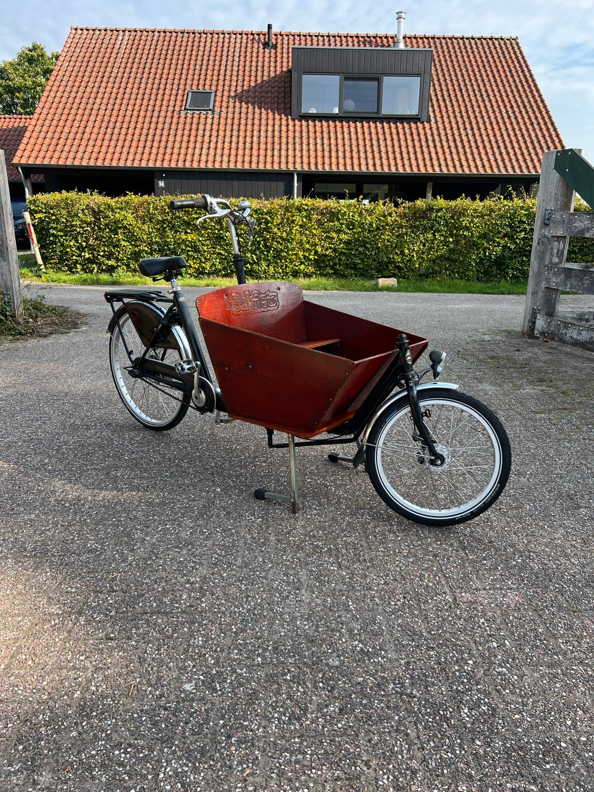 Bakfiets Cargo Short Classic, Fietsen en Brommers, Ophalen, Gebruikt, Huif, Goederen