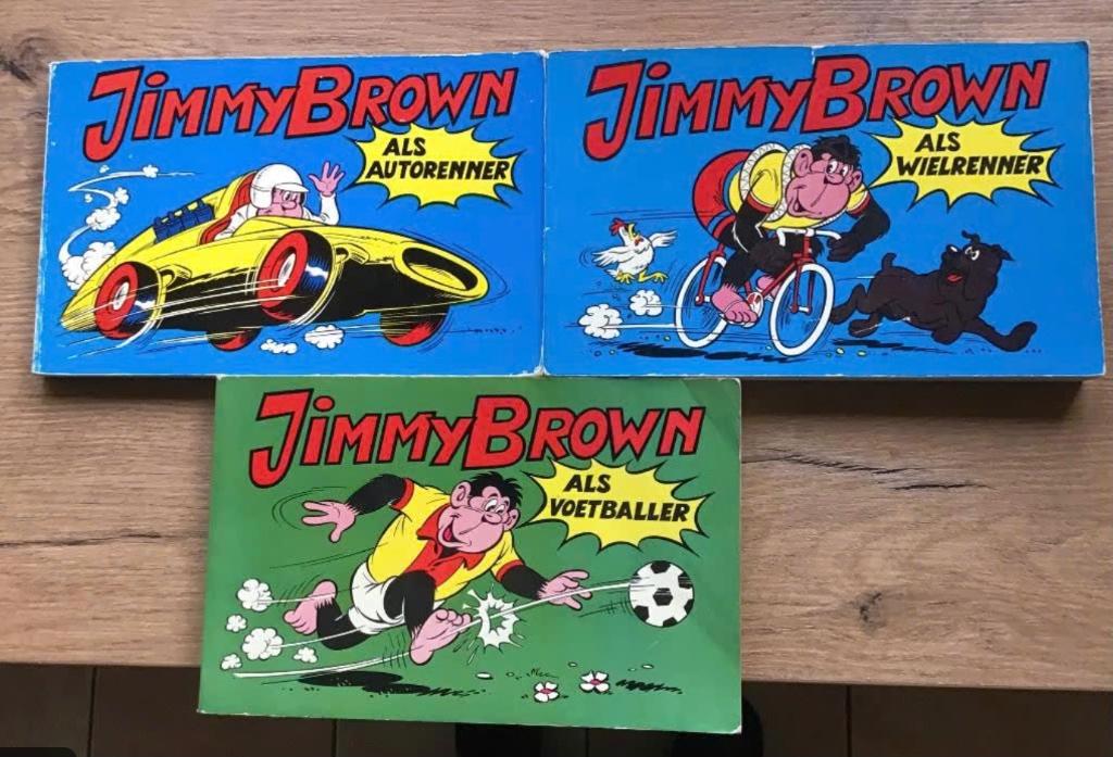 Jimmy Brown deel 1-2-4 door Carol Voges/H.J.Looman., Boeken, Stripboeken, Meerdere stripboeken, Ophalen of Verzenden, Gelezen