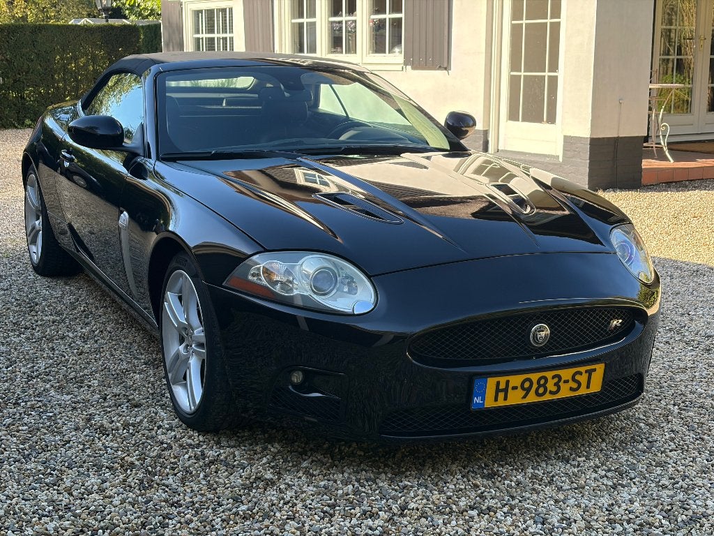 Jaguar XKR 2009 Zwart, Auto's, Dealer onderhouden, Zwart, 1700 kg, Cabriolet