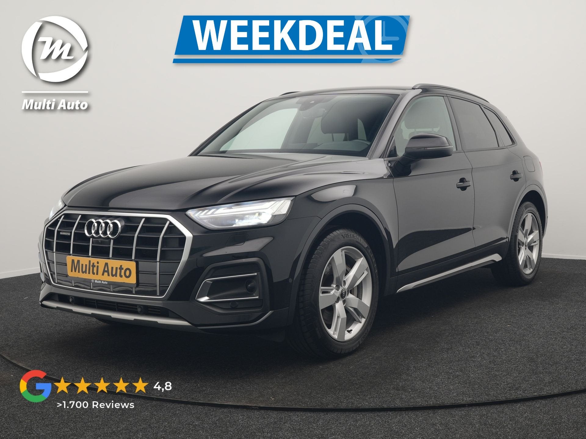 Audi Q5 50 TFSI e S Line FACELIFT PHEV 300pk Dealer O.H. | L, Automaat, Gebruikt, Zwart, 4 cilinders