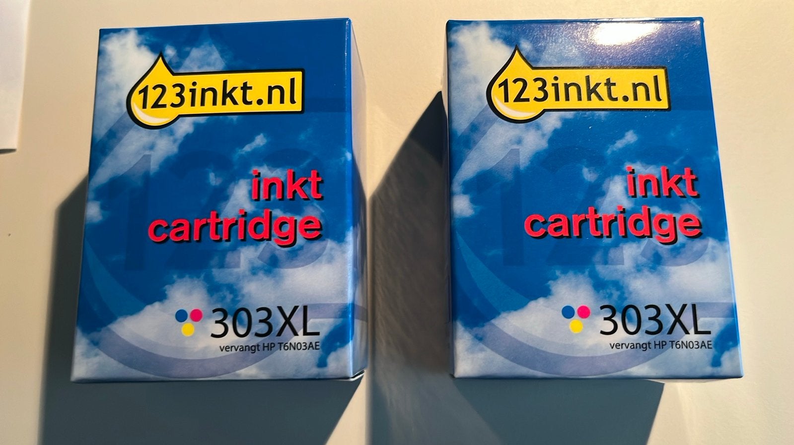 2x Inkjet printer catridges 303XL kleur, Computers en Software, Printerbenodigdheden, Ophalen, Nieuw