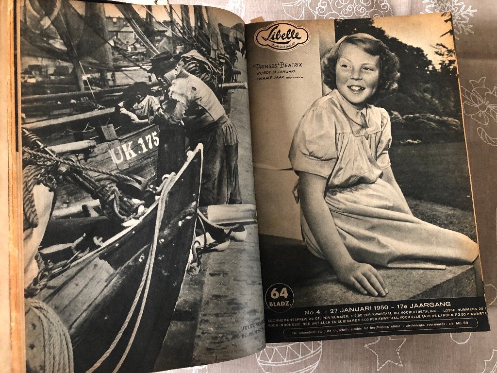 1e halfjaargang uit 1950 van het weekblad Libelle, Ophalen of Verzenden, Gelezen, Damesbladen
