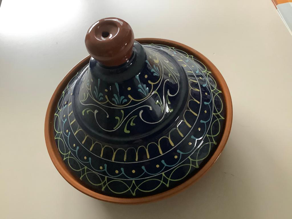Mooie Tajine 26,5 cm - kleurrijk, Ophalen, Steen/keramiek, Meerkleurig, Overige merken