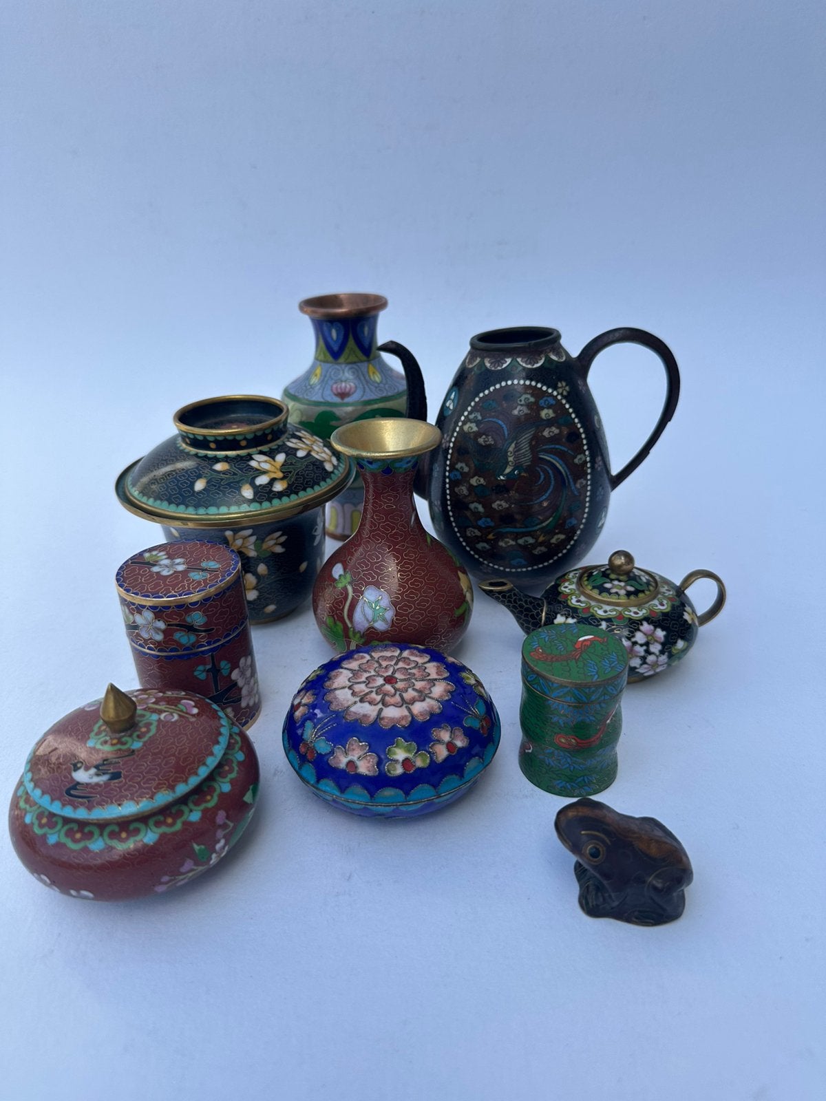 Koop Chinese cloisonne nr 1 10 stuks, Ophalen of Verzenden