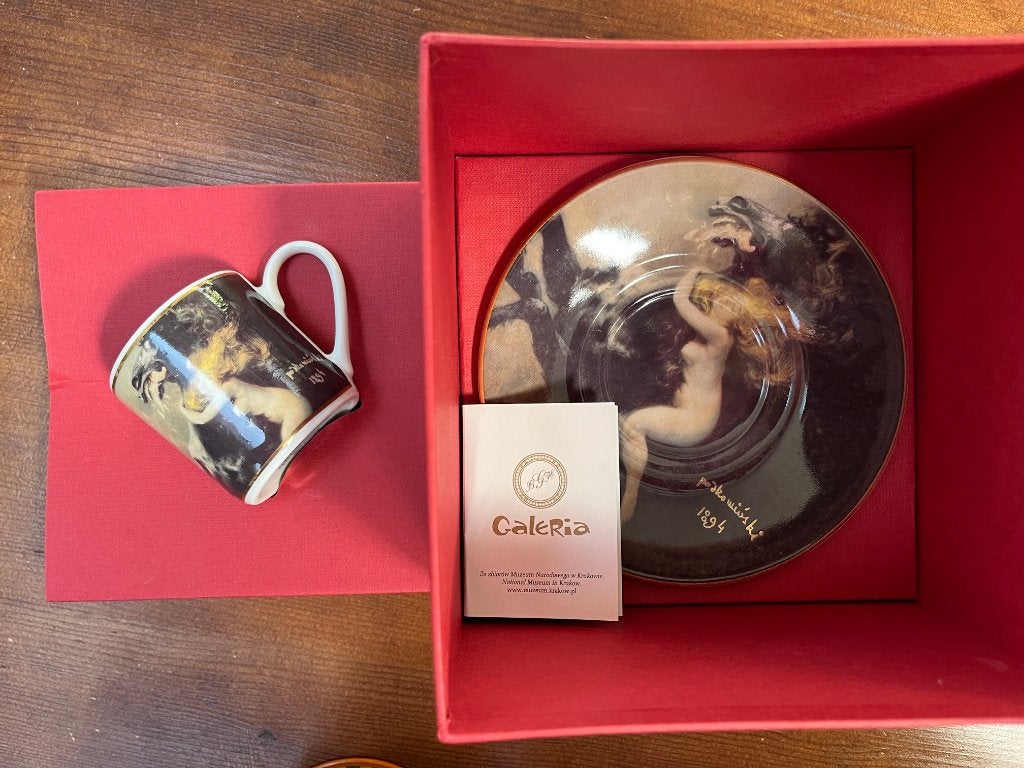 Porselein kopje en schotel (uit Silezië), Ophalen of Verzenden