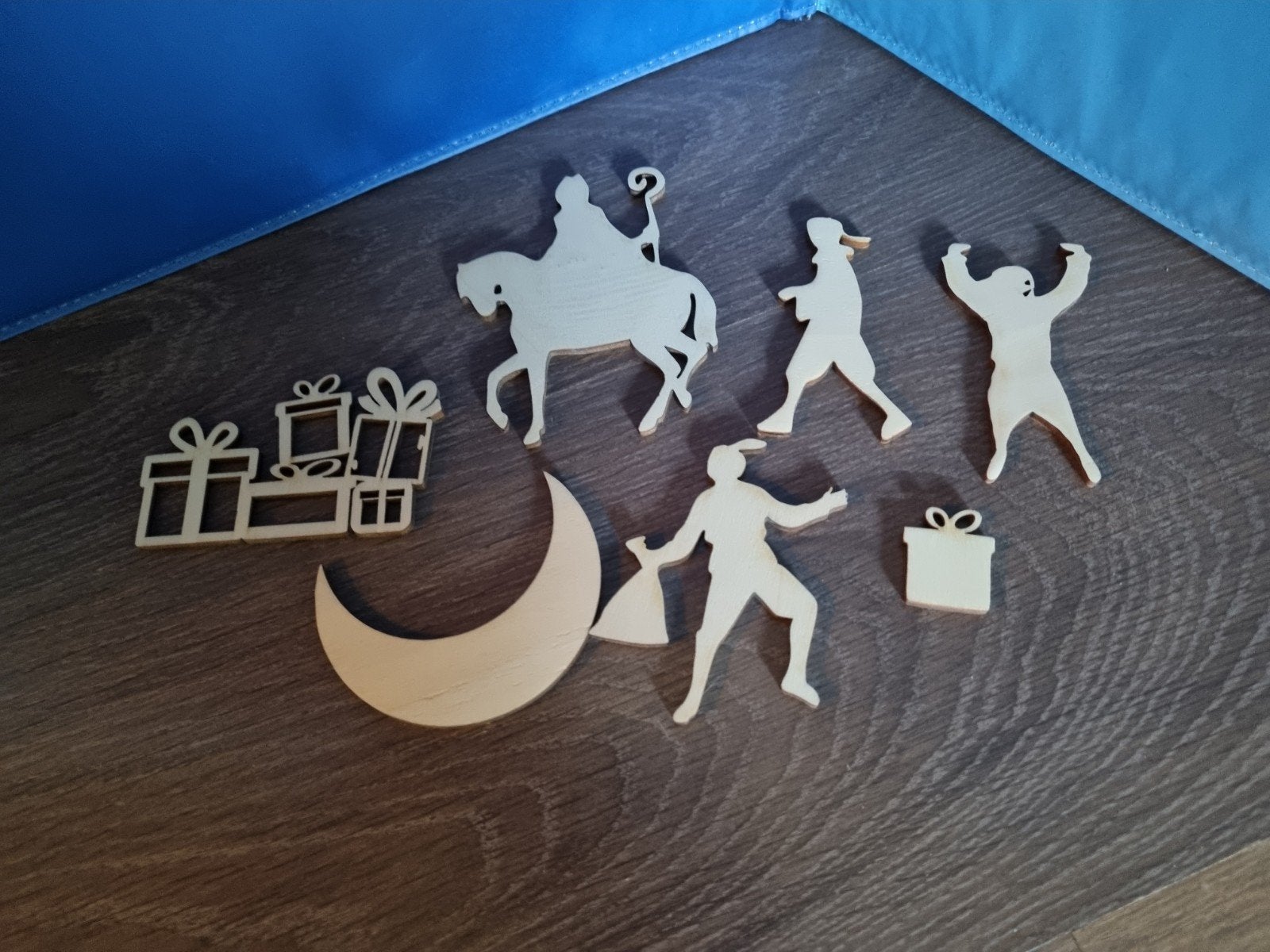 Sinterklaas houten figuurtjes, Diversen, Sinterklaas, Ophalen of Verzenden, Nieuw