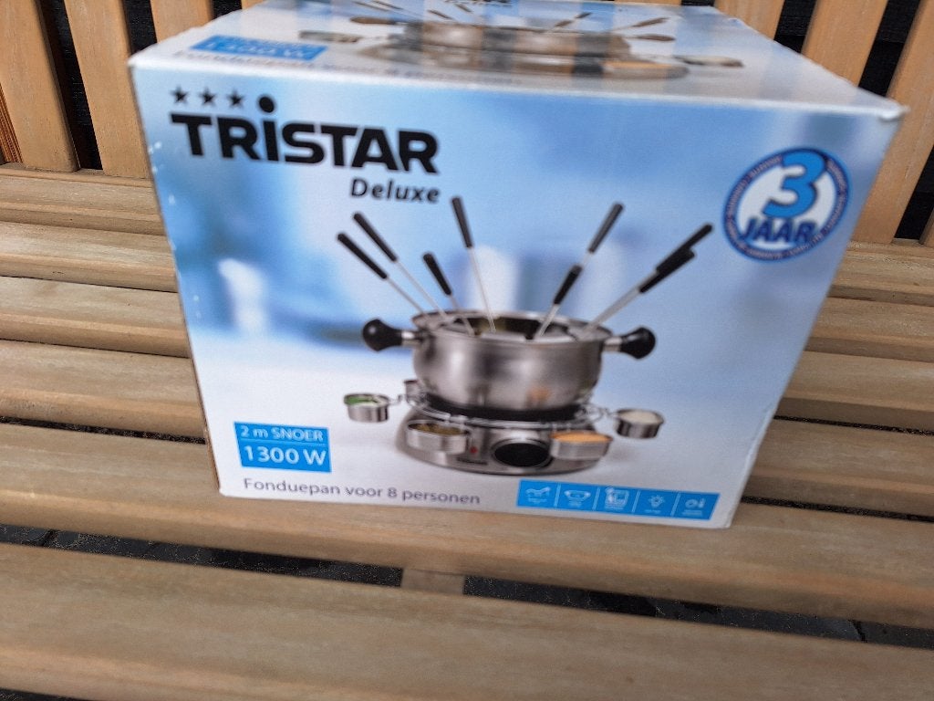 Fondueset Tristar de luxe , 1 keer gebruikt, Ophalen of Verzenden, Zo goed als nieuw, Elektrisch, Fondueset