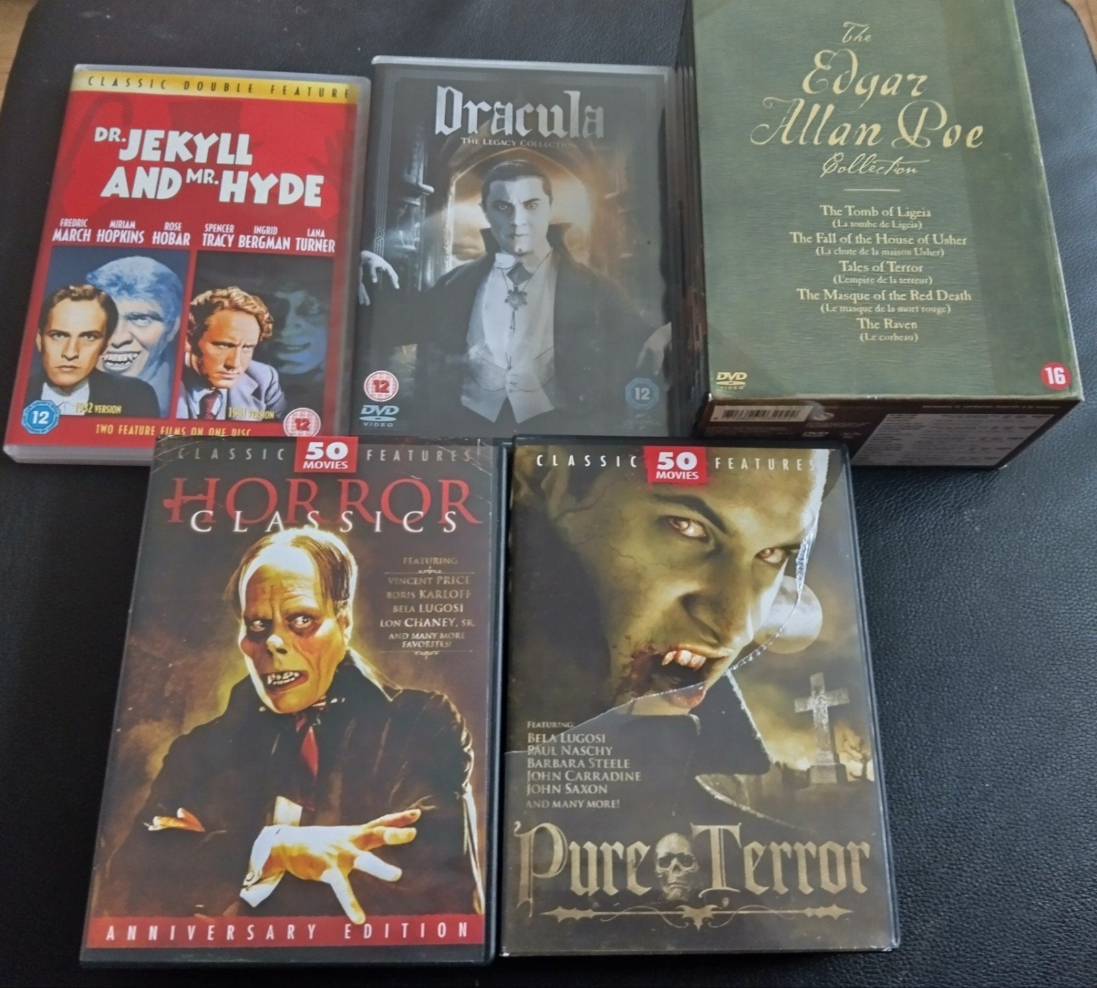 Horror DVD Box Sets: Edgar Allan Poe, Dracula, Import, Vanaf 16 jaar, Monsters, Engels